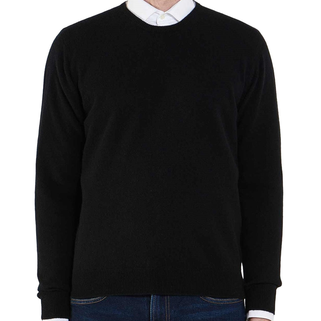 100% Cashmere UO-FF12 Maglia Maglione Uomo Made in Italy Nero - BeFashion.it