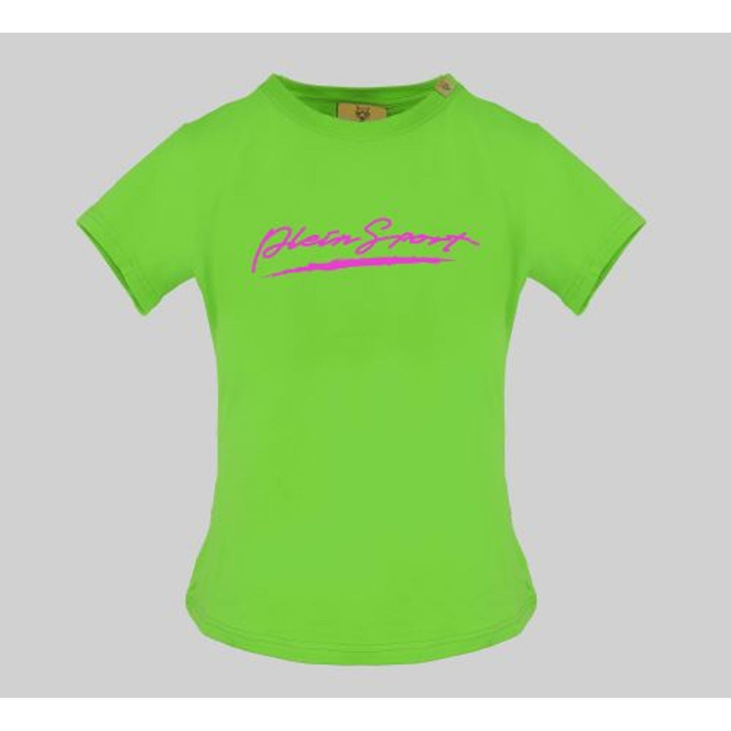 Plein Sport DTPS3012 T-shirt Maglietta Donna Verde - BeFashion.it