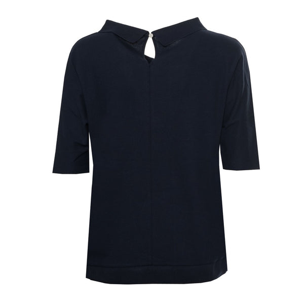 Harmont & Blaine L0CD21-020469 Polo Donna Made in Italy Blu Navy