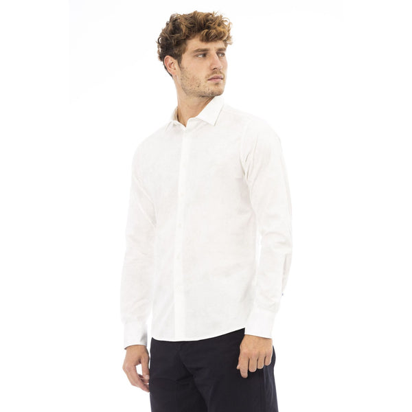 Baldinini Trend DANUBIO Camicia Uomo Made in Italy Bianco