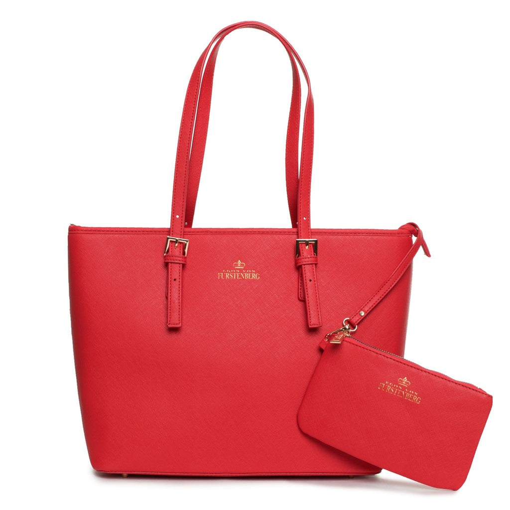 Egon Von Furstenberg FABRICE EVF0222 Borsa a Mano Donna Rosso