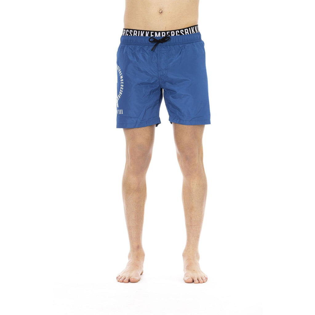 Bikkembergs Beachwear BKK1MBM07 Costume da Bagno Boxer Pantaloncini Uomo Blu