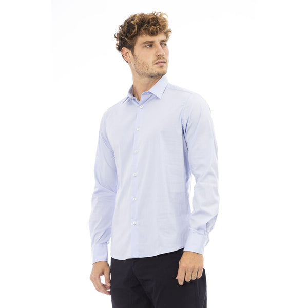 Baldinini Trend MELODY SP 1029 Camicia Uomo Made in Italy Celeste