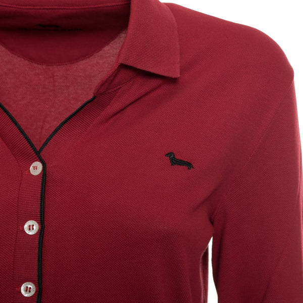 Harmont & Blaine L0CD09-020469 Polo Donna Made in Italy Rosso