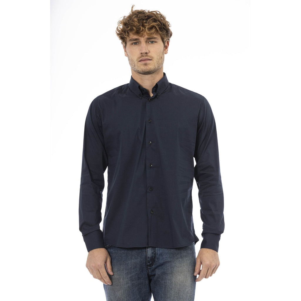 Baldinini Trend MELODY BD 906 Camicia Uomo Made in Italy Blu Navy