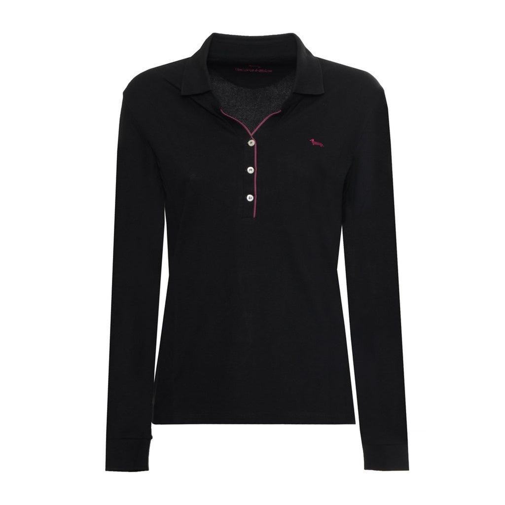 Harmont & Blaine L0CD09-020469 Polo Donna Made in Italy Nero