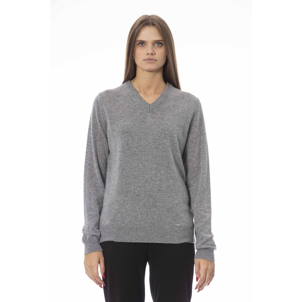 Baldinini Trend VOLTERRA 221141 Maglia Maglione Donna Made in Italy Grigio