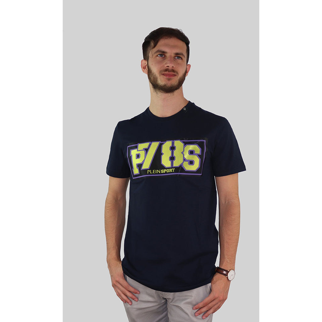 Plein Sport TIPS116IT T-shirt Maglietta Uomo Blu Navy - BeFashion.it