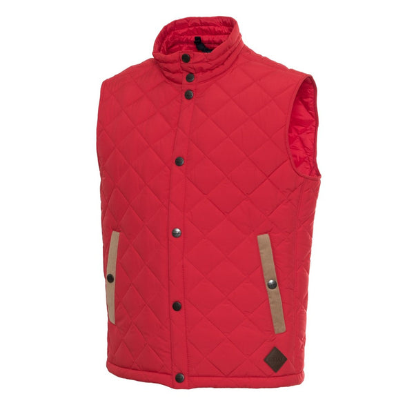 Husky PHILIP HS22BAUPU52PL102 Giacca Giubbotto Smanicato Gilet Trapuntato Uomo Rosso