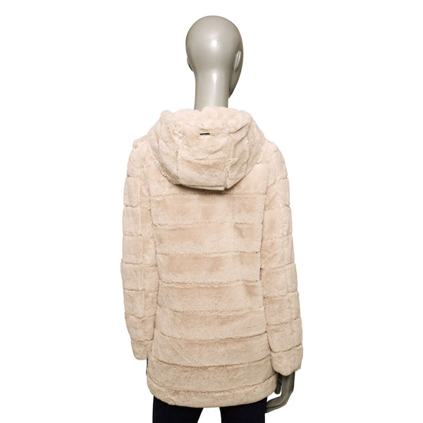 Baldinini Trend VERONA G2343 Giacca Giubbotto Pelliccia Donna Beige