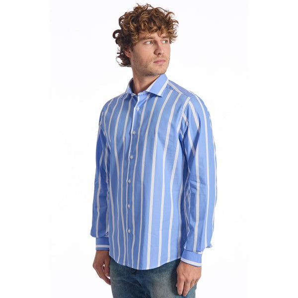 Baldinini Trend GALLIPOLI 1 Camicia Uomo Made in Italy Blu