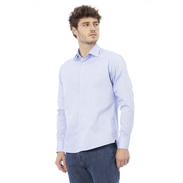 Baldinini Trend BOLOGNA Camicia Uomo Made in Italy Celeste