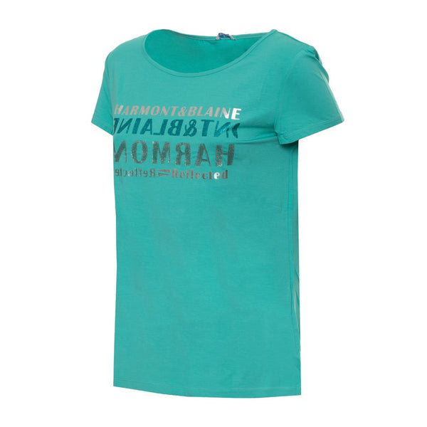 Harmont & Blaine I2D28-20496 T-shirt Maglietta Donna Made in Italy Verde