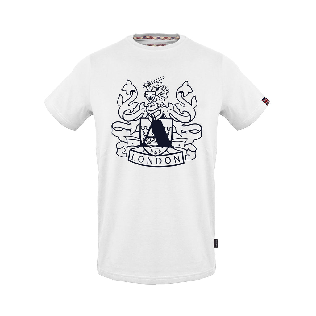 Aquascutum T00623 T-shirt Maglietta Uomo Bianco - BeFashion.it