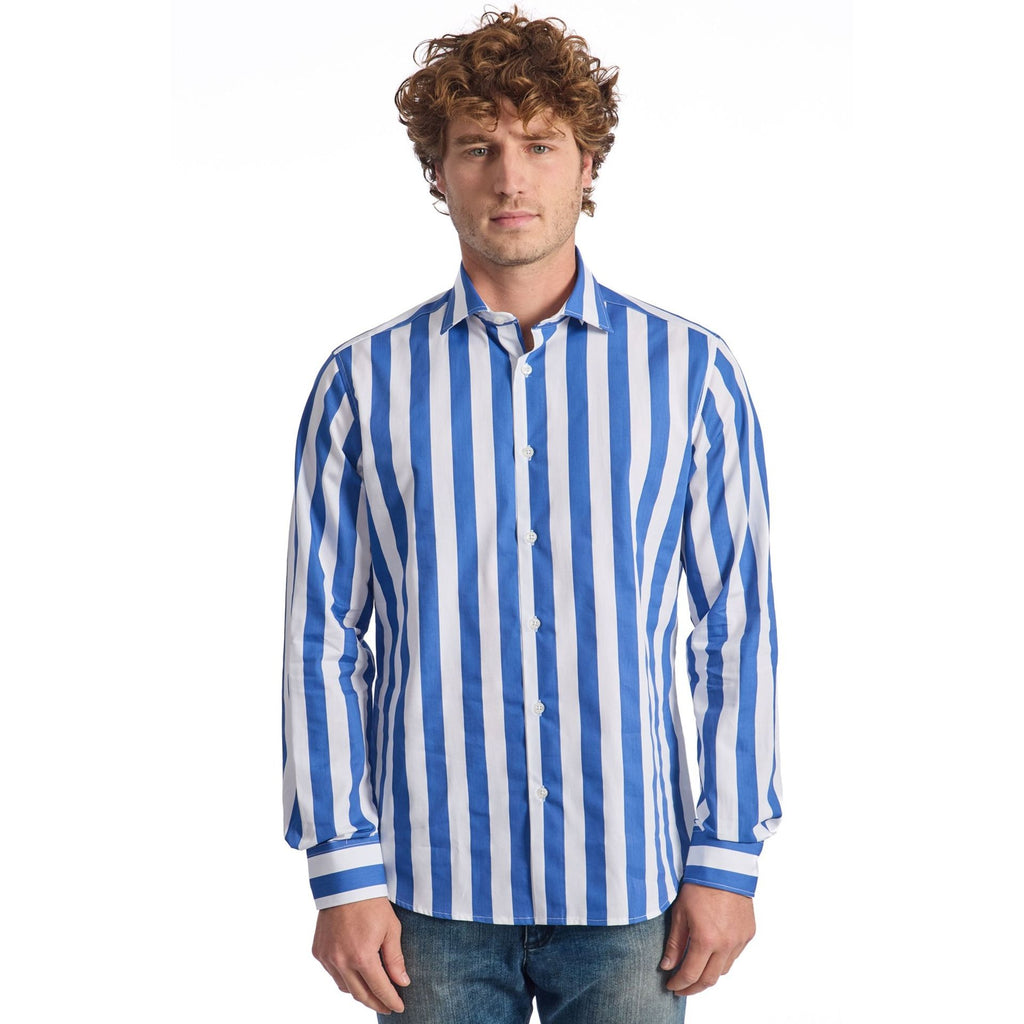 Baldinini Trend MATCHPOINT 62 Camicia Uomo Made in Italy Blu