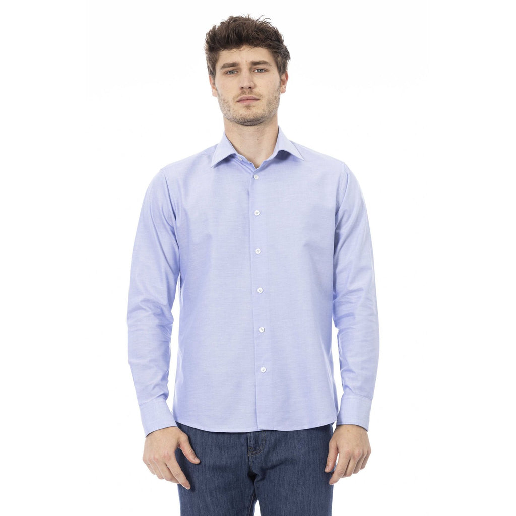 Baldinini Trend NIZZA 355 Camicia Uomo Made in Italy Azzurro