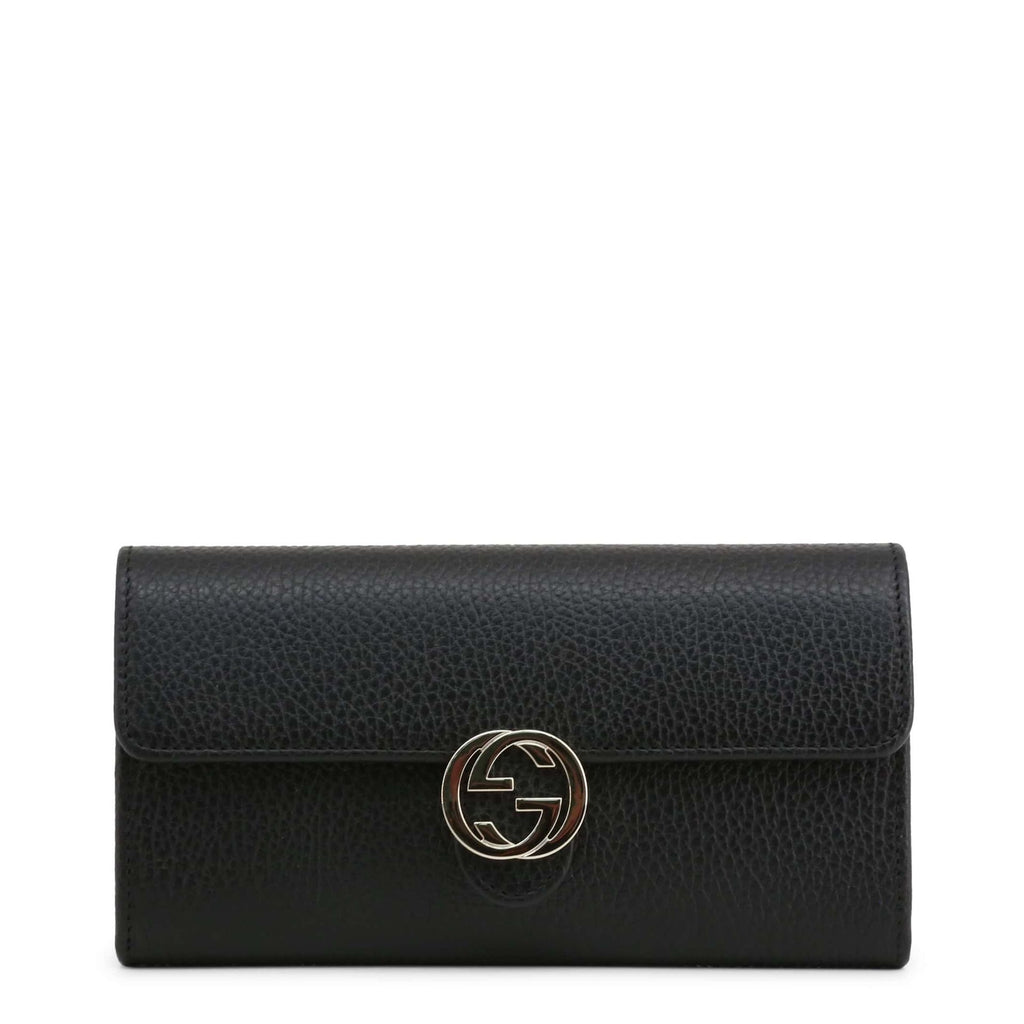 Gucci 615524 CAO0G 1000 Portafoglio Borsellino Pelle Donna Nero