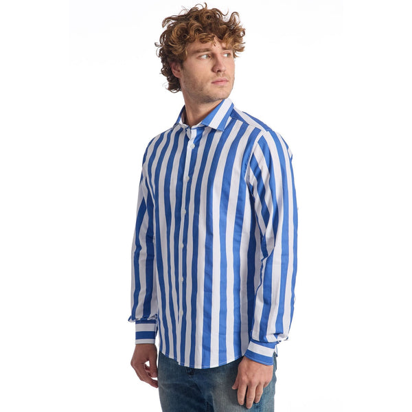 Baldinini Trend MATCHPOINT 62 Camicia Uomo Made in Italy Blu