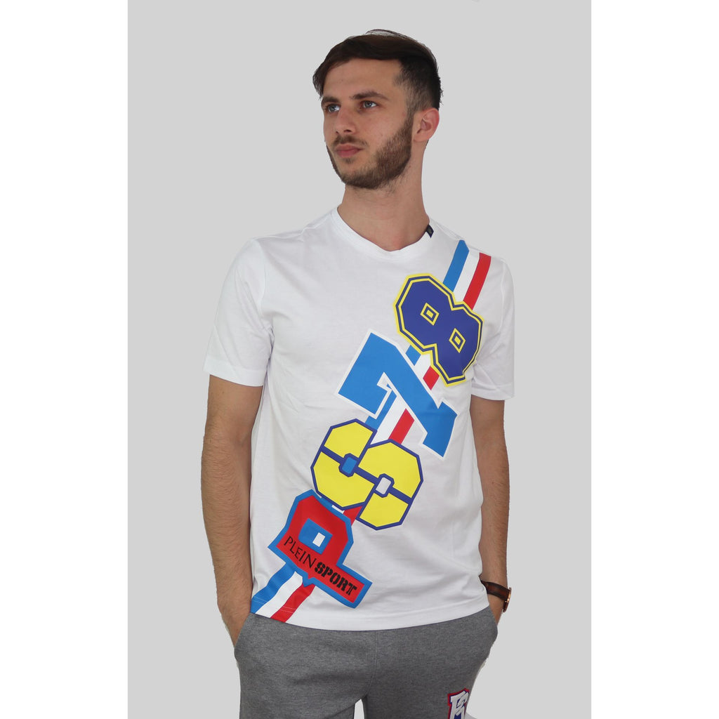 Plein Sport TIPS118 T-shirt Maglietta Uomo Bianco - BeFashion.it