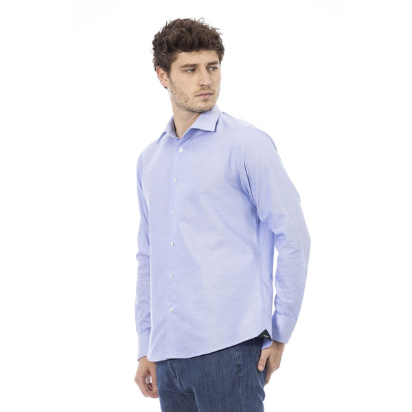 Baldinini Trend NIZZA 355 Camicia Uomo Made in Italy Azzurro