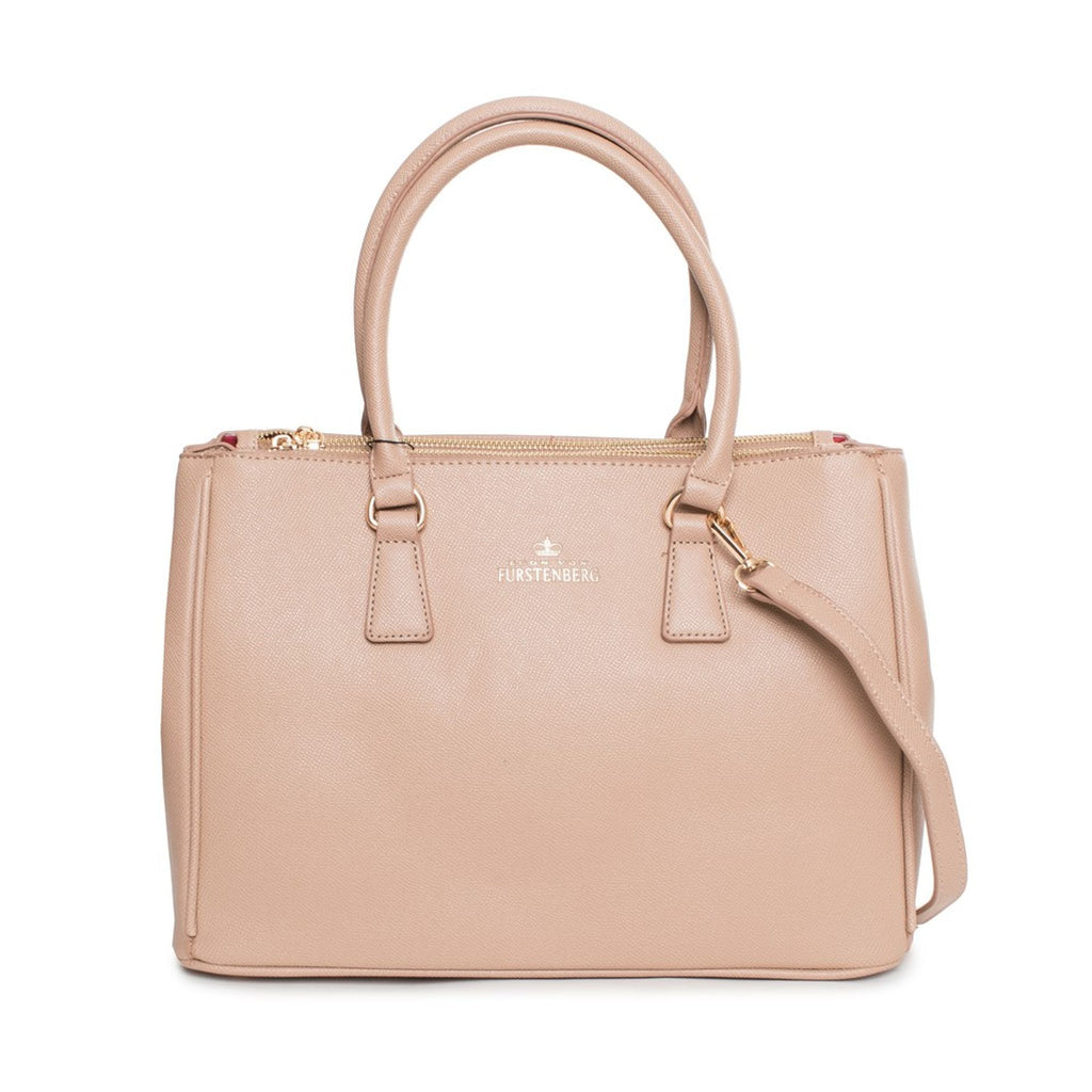 Egon Von Furstenberg MICHELLE EVF0622 Borsa a Mano Donna Beige