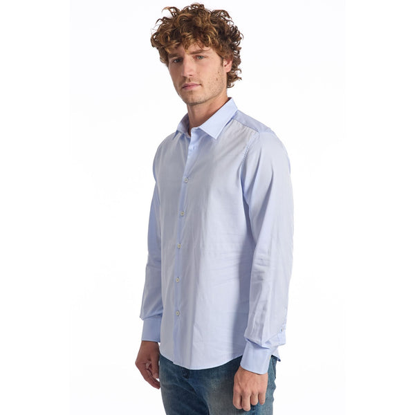 Baldinini Trend 001BDT Camicia Uomo Made in Italy Celeste