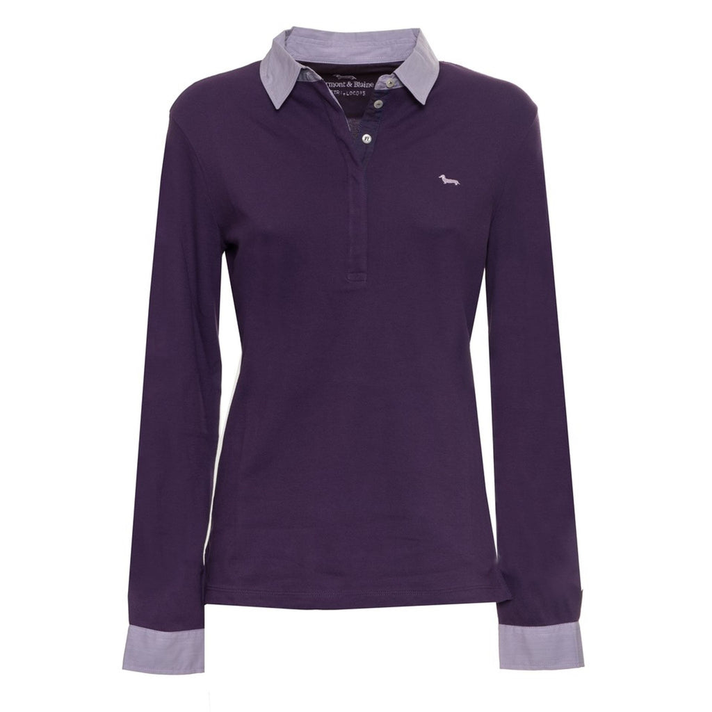 Harmont & Blaine L0CD75-020469 Polo Donna Made in Italy Viola