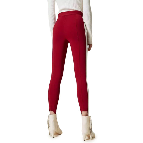 Twinset 212TP2163 Pantaloni Donna Rosso - BeFashion.it